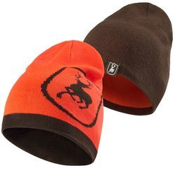 Dwustronna czapka myśliwska Deerhunter Cumberland - brąz / pomarańcz