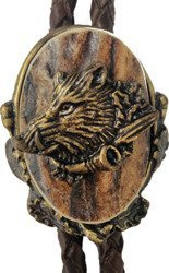 Krawatnik bolo myśliwskie krawatka - motyw Dzik sygnałówka